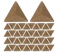 POPETPOP 100pcs Pyramid Clothing Studs with Hot Melt Adhesive Backing, Copper Flatback Rivets for Easy Application on Clothing and Synthetic Surfaces, for Leathercraft and Fashion Projects