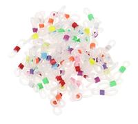 POPETPOP 100pcs Rubber Eyeglass Chain Connectors Anti-Slip Spectacle Strap Ends for Glasses Holder DIY Jewelry Making Accessories