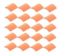 POPETPOP 100pcs Scale Mini House Roof Tiles Red Simulation Micro Landscape Tiles for Dollhouse Building Accessories Easy Installation Durable Crafting