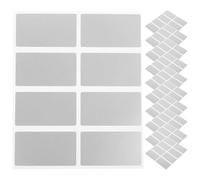 POPETPOP 100pcs Silver Scratch Off Sticker Labels for DIY Scratch Cards with Paper Material, Fun and Interesting Design Providing Pleasant Playing Experience, for Birthday and Office Use