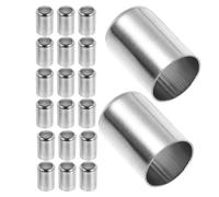 POPETPOP 100pcs Stainless Steel Hydraulic Hose Crimp Ferrules with Leak-Proof Design and Enhanced Durability, High-Pressure Compression Sleeves for Welding Applications and Hydraulic Hose