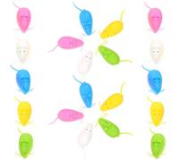 POPETPOP 100pcs Tooth Organizer Case with Colorful Mouse Design, Keepsake Storage Box for First Teeth Collection, Accessory Style, Suitable for Boys and Assorted Style