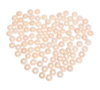 POPETPOP 100pcs Unfinished Wooden Abacus Rondelle Spacer Beads 14x7mm Large Hole DIY Jewelry Making Necklace Bracelet Craft Supplies for Handmade Accessories