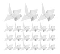 POPETPOP 100pcs White Premade Origami Cranes Folded Paper Crane Decorations for Wedding Backdrop Bridal Party Shower DIY Craft Origami Ornaments