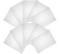 POPETPOP 10pcs A3 Plastic Document Envelopes with Snap Button, Thick File Organizers for Paper Storage and Receipt Organization, Convenient Office Filing Bags for Document Protection