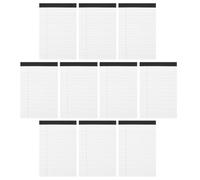 POPETPOP 10pcs A5 Lined Legal Notepad Detachable Memo Pad for Office Use | White Paper Sheets, Portable Reminder Notes, Business Stationery, for Professionals and Students