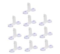 POPETPOP 10pcs Acrylic Fish Tank Partition Clip Aquarium Separator Suction Cup Bracket for Decor