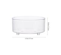 POPETPOP 10pcs Acrylic Reptile Feeding Bowls Water Dish Terrarium Food Container for Spiders Scorpion Species Geckos Lizards Corn Snakes Pet Supplies