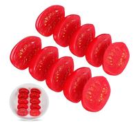 POPETPOP 10pcs Artificial Half Cherry Tomato Decor Lightweight Pvc Fake Food Model Realistic Vegetable Display Model Compact for Preschool Education and Shop Window Decorations