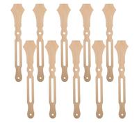 POPETPOP 10pcs Bamboo Fan Sticks for DIY Handheld Fan Making, Classic Round Wooden Craft Sticks Resistant to Breaking and Bending, for Wedding and Craft Projects