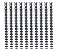 POPETPOP 10pcs Black Plastic Spiral Notebook Coils Binding Spines with Well Polished Surface and Hand-Operated Opening Simple and Generous Appearance Random Color
