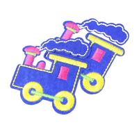 POPETPOP 10pcs Cartoon Train Patch Cloth Patch Embroidered Non-Woven Fabric for Mending Clothes and Cover Broken Holes for Arts Craft Project Making and Birthday