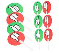 POPETPOP 10Pcs Classroom Voting Boards Portable Reusable Voting Paddles with Thumbs Up Down Signs Sturdy Plastic Judge Boards for Teachers School Supplies Interactive Learning