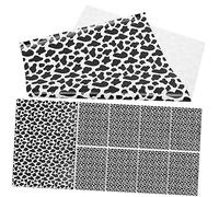 POPETPOP 10pcs Cow Print Wrapping Paper for Gift Packaging Recyclable Tissue Paper for Party Decorations Bouquet Scrapbooking and Holiday Crafts Black and White Animal Pattern