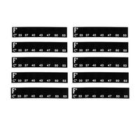 POPETPOP 10pcs Digital Temperature Strip Wine and Beer Sticker 92-128℉/33-53℃ Adhesive Lcd Temperature Gauge for Home Brewing Fermentation and Aquarium Use