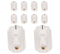 POPETPOP 10pcs Electric Guitar Volume Control Knobs Guitar Pedal Knobs Plastic 13x16mm Nonslip Touch Secure Grip Vintage Style for Live Use