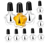 POPETPOP 10pcs Empty Nail Polish Bottles Glass Nail Polish Containers for Art Diy