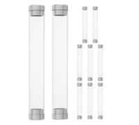 POPETPOP 10pcs Eyelash Tweezers Organizer Plastic Storage Tubes with Cap for Individual Protection and Space Saving, Cylindrical Portable Eyelash Tool Holder Box for Women, Suitable