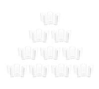 POPETPOP 10pcs Flame-Retardant Plastic Candle Shells Pentagram Shape DIY Candle Mold Containers for Wax Melts Making Craft Supplies