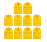 POPETPOP 10pcs Honeybee Water Dispenser Set Shallow Trough Base, Abs Material, Tailored Bee Hydration Feeder for Young and Honey Bees, Suitable for Beekeeping and Balcony Use, Fits 1.2"