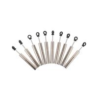 POPETPOP 10pcs Kitchen Cabinet Soft Close Damper Made of Wear Resistant Cold Rolled Steel with Invisible Design, Silver Quiet Drawer Closer for Furniture and Drawers, for Kitchen Use