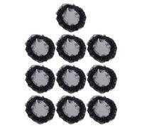 POPETPOP 10pcs Lightweight Lace Hair Bun Nets for Women Adjustable Fit Elastic Hair Snoods Invisible Accessories for Ballet Dance and Wedding Guest