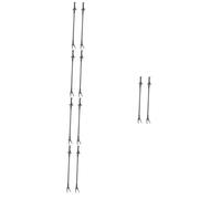 POPETPOP 10pcs Long Handle Water Plant Tweezers Aquatic Plant Clips for Easy Aquarium Cleaning and Feeding Gray Aquascaping Tools