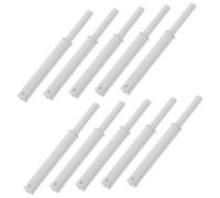 POPETPOP 10pcs Magnetic Push Latches Cabinet Door Closers Invisible Soft Close Hidden Door Locks for Kitchen Wardrobe Bookshelf Handle Design Gray White