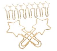 POPETPOP 10pcs Metal Pen Clips Multipurpose Pencil Holder Bookmark Durable Iron Art Design for Notebooks Planners Journals Office Classroom Desk Organization