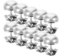 POPETPOP 10pcs No Sew Pearl Decorative Shirt Buttons with Metal Clips, Removable Brooch Pins for Women’s Clothing Accessories, Suitable for Shirt, Dress, Sweater, Easy to Attach and Reuse