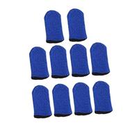 POPETPOP 10pcs Nylon Finger Sleeves Slip Touch Screen Breathable Game Gloves for Gaming Phone Injury