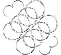 POPETPOP 10pcs Paper Rings Binder Rings Iron Multi-Function Convenient to Carry and Store Silver Creative Simple Lightweight for Planner Pages and School Use