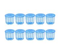 POPETPOP 10pcs Parrot Feeder Basket Plastic Hanging Bird Fruit and Vegetable Feeding Basket for Cage Parrots and Small Birds Foraging Feeding Supplies