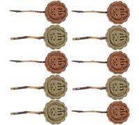 POPETPOP 10pcs Pet Chew Toys Lollipop Shape Wooden Sticks Assorted Colour Promoting Dental Health Delicious Treats for Small Pets Including Hamsters and Guinea Pigs