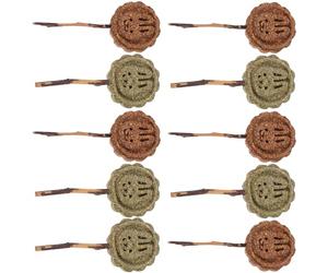 POPETPOP 10pcs Pet Chew Toys Lollipop Shape Wooden Sticks Assorted Colour Promoting Dental Health Delicious Treats for Small Pets Including Hamsters and Guinea Pigs