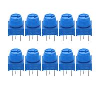 POPETPOP 10pcs Pin Trimmer Potentiometer Precision Adjustable Resistor for Breadboarding and Prototyping Ohm Design Knob for Easy Adjustment