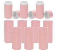 POPETPOP 10pcs Pink Paper Cylinder Boxes for Essential Oil Bottles and Small Items, Compact and Multipurpose Storage round Cardboard Tube Boxes for Personal Use and Gifting