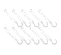 POPETPOP 10pcs Plastic Flower Pot Hanging Hook with Strong Load Capacity and Versatility, Suitable for Orchid Pots and Lanterns on Balconies and Patios, Sturdy Plastic Planter Hanging Hooks