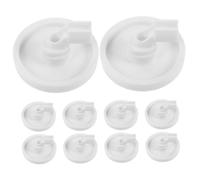 POPETPOP 10pcs Plastic Replacement Dishwasher Rack Wheels Lower Basket Accessory Kit Roller Studs for Diy Repair