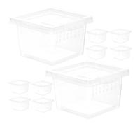 POPETPOP 10pcs Plastic Reptile Enclosure Boxes Breathable Design for Lizards and Geckos Multi-functional Use Small Feeding and Breeding Terrariums for Pet Reptiles