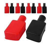 POPETPOP 10pcs Rubber Battery Terminal Covers Caps for Car Battery Terminal Posts, Black and Red Insulation Protection with Polarity Identification and Chemical Corrosion Resistance