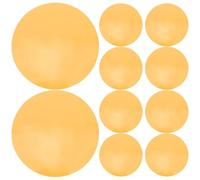 POPETPOP 10pcs Self-adhesive round Orange Ambient Lighting Gel Stickers for Lamps and Led, Pet Material Color Correction Film with Dimming Feature, for Room or Photo Lighting