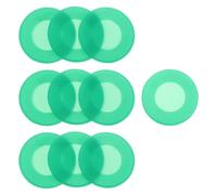 POPETPOP 10pcs Soft Silicone Stethoscope Protector Cover for Bell and Diaphragm, Flexible Green Replacement Part that Minimizes Movement and Extends Diagnostic Tool Life, for Hospital