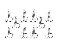 POPETPOP 10PCS Spring Hooks for Rabbit Cage Spring Cage Latch Door Hooks Wire Cage Clips Snap Hooks Spring Cage Latch Door Spring Hook for Fixing Rabbit Cat Dog Guinea Pig