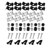 POPETPOP 10pcs Stainless Steel Electric Guitar String Retainers and Guides for Bass Guitar, Enhancing Tuning Consistency and Supporting Professional Music Creation