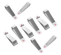 POPETPOP 10pcs Stainless Steel Photo Frame Clips for Visor, Reusable Car Picture Holders with Space Saving Design, Stylish and Refined Look, for Vehicle Interiors the Go