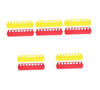 POPETPOP 10pcs Standing Bird Feeder Chicken Flip-over Feeder Troughs for Bird Seed