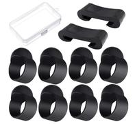 POPETPOP 10pcs Steel Tongue Drum Finger Picks with Storage Case, Instrument Mallet Bracket Set for Concert Percussion, Suitable for Hand Pan and Drum Playing