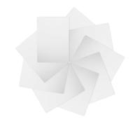 POPETPOP 10pcs Stencil Sheets for 3D Printing Pen Drawing, High-Temperature Resistant Plastic Templates 22x14cm for Craft Stencils and Reusable Art Tracing