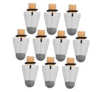 POPETPOP 10pcs Stylus Pen Replacement Tips for Tablet Screen with Wear Resistant Metal and Cloth Material, Smooth and Accurate Touch Responses Suitable for Phones and Laptops in Offices